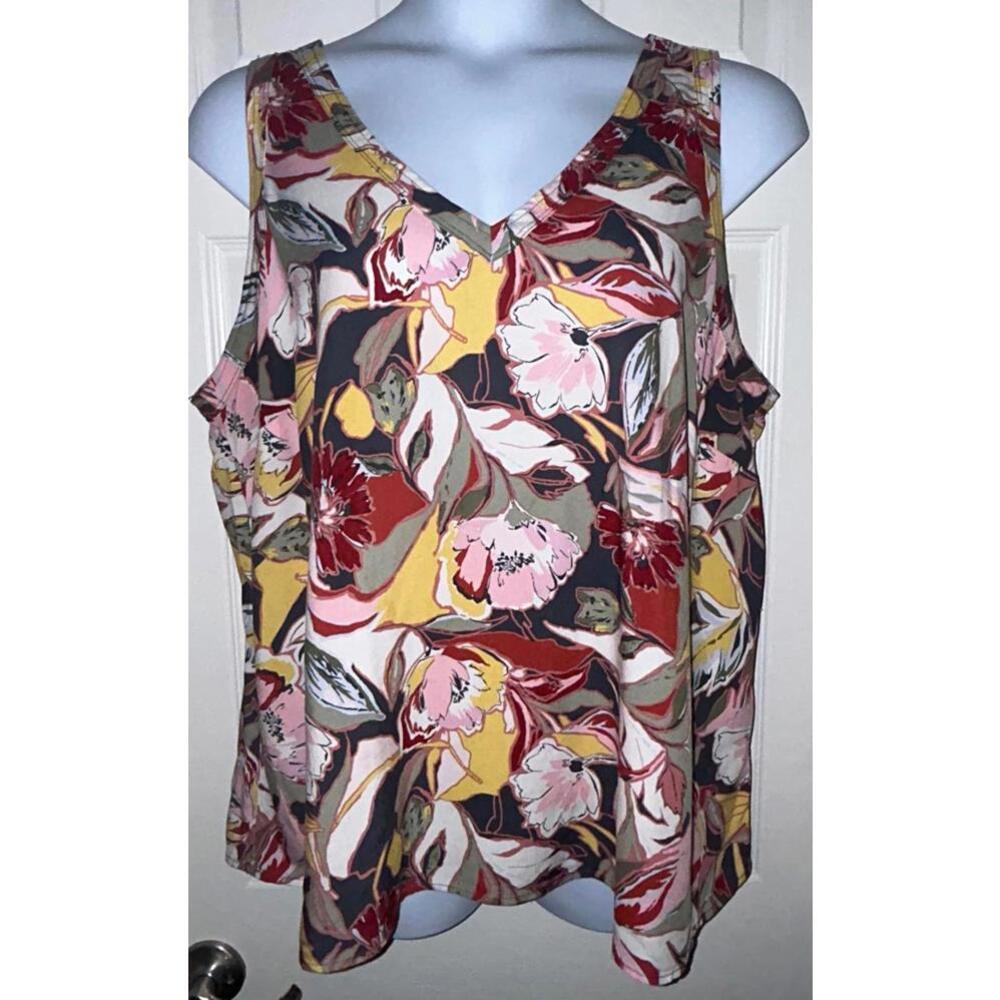 Torrid Tank Top Double V Neck sz 2